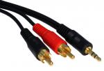 audio Adaptor Cable (Stereo Plug To RCA Plug) 