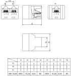 Modular Jack Adapter RJ11/RJ12 /RJ45