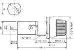 Pane Mount Fuse Holder For Fuse 6.3×30mm