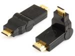 HDMI micro male to HDMI A male adaptor,swing type
