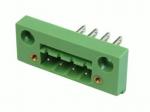 5.08mm Female Pluggable terminal block Right Angle With Fixed hole Panel Mount