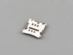 Micro SIM Card Connector,6Pin H1.5mm,Tray type