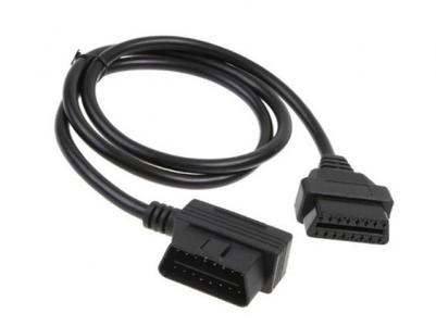 OBD II 16P R/A Male to Female Adapter Cable,L0.5M